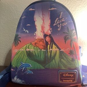 Disney x Loungefly 'Lava You' Mini Backpack - Tropical Volcano Print
